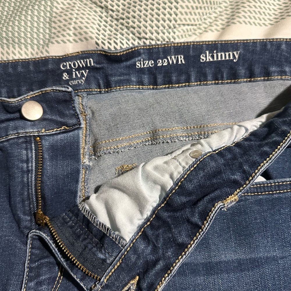 Crown & Ivy Women's Denim Skinny Jeans